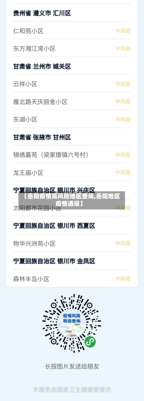 【岳阳疫情高风险地区查询,岳阳地区疫情通报】-第2张图片