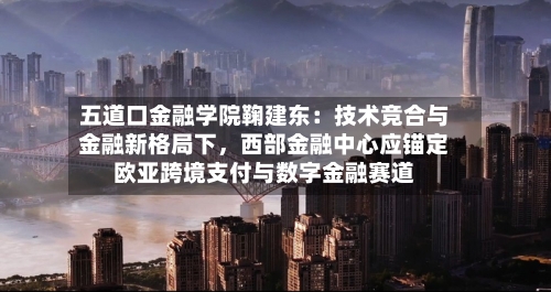 五道口金融学院鞠建东：技术竞合与金融新格局下，西部金融中心应锚定欧亚跨境支付与数字金融赛道-第2张图片