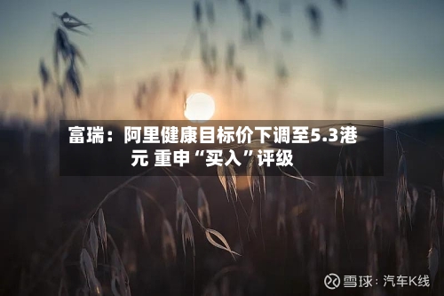 富瑞：阿里健康目标价下调至5.3港元 重申“买入”评级-第1张图片